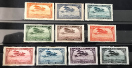 Lot De 10 Timbres Neufs* Maroc 1922 - Poste Aérienne