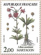 Flore Et Faune De France (I). Fleurs De Montagne. Martagon (Lilium Montanum).  2f. Multicolore Y2267 - Neufs