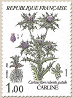 Flore Et Faune De France (I). Fleurs De Montagne. Carline (Carlina Flore Rubente). 1f. Multicolore Y2266 - Unused Stamps