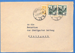 Allemagne Zone Française 1949 - Lettre De Tubingen - G30818 - Andere & Zonder Classificatie