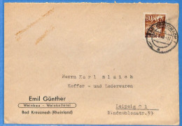 Allemagne Zone Française 1949 - Lettre De Bad Kreuznach - G30800 - Sonstige & Ohne Zuordnung