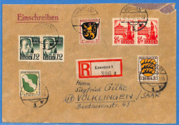 Allemagne Zone Française 1947 - Lettre Einschreiben De Konstanz - G30764 - Other & Unclassified