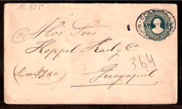 ECUADOR. C.1894. Guayaquil Local Usage. Oval Ds. 5cts. Stat. Env. - Ecuador