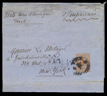 ECUADOR. C.1892 1c.stat.wrapper To N.Y./ Via   Very Rare  Pm.used - Equateur