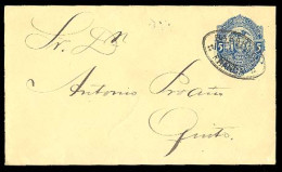 ECUADOR. C.1891 BABAHOYO-QUITO 5c. Blue Stat  Env. Scarce Used/oval Pmk - Equateur