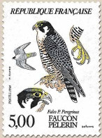 Faune Et Flore De France. Rapaces Diurnes. Faucon Pèlerin (Falco P. Peregrinus). 5f. Multicolore Y2340 - Nuovi