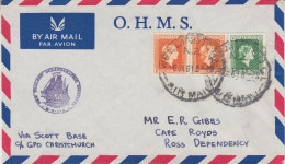 Ross Dependency 1961 Ca Wellington 6 JA 1961 (SR163) - Storia Postale