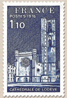 Série Touristique. Cathédrale De Lodève 1f.10 Outremer Y1902 - Unused Stamps