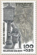 Journée Du Timbre. Facteur Parisien De 1900 1f. + 20c. Olive Et Gris-bleu Y2004 - Unused Stamps