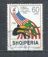 ALBANIA 1996 - OLYMPIC GAMES - POSTALLY USED OBLITERE GESTEMPELT USADO - Summer 1996: Atlanta