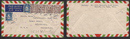 EIRE. 1946 (Nov) MAGHLALLA - USA, PA, Philatedelfia. Air Multifkd Env + "imp. Address / City 21" Airmail Cachet. - Gebruikt