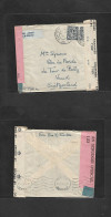 EIRE. 1945 (19 Feb) Malahide - Switzerland, Vaud. Air Multifkd Env, Triple Censored. Fine Item. Via Lisboa (5 March) Tra - Gebraucht