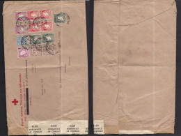 EIRE. 1945 (12 May) Dublin - Switzerland, Geneve. Red Cross. Air Multifkd Env + British Censored. Most Appealing Fkg Usa - Usados