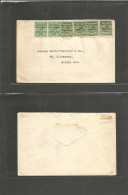 EIRE. 1922 (Sept 5) Baile Atha Cliath - Germany, Berlin, Multifkd Ovptd 1/2d Green (x6) With 2 Different + Overprint Typ - Gebraucht