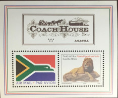 South Africa 1997 Coach House Lion Animals Minisheet MNH - Ongebruikt