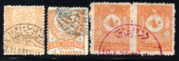 2703. TURKEY  CLASSIC STAMPS UNIDENTIFIED POSTMARKS LOT - Oblitérés