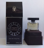 GUERLAIN Miniature Eau De Toilette Homme L’INSTANT DE GUERLAIN  0.17 Fl Oz. 5 Ml - Flacon Parfum Et Boîte - Miniaturen Herrendüfte (mit Verpackung)