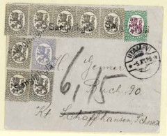 FINLAND. 1929.  67 (8), 99, 116.   Sanginkyla To Switzerland.  (Yvert). - Other & Unclassified