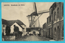 * Xanten (Nordrhein Westfalen - Deutschland) * (Verlag Norbert Bullmann 16 8692) Bruckstrasse Miit Muhle, Moulin, Molen - Xanten