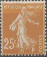 Type Semeuse Fond Plein, Inscriptions Grasses, Type IIIB. 25c. Jaune-brun Neuf Luxe ** Y235 - Unused Stamps