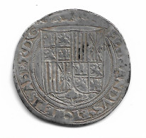 ESPAGNE - REAL D'ARGENT DES ROIS CATHOLIQUES - TOLEDE (1474-1504) - Primeras Acuñaciones