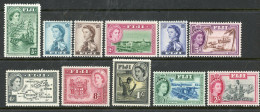 Fiji MH 1954-56 Definitive Set - Fidji (...-1970)