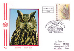 Austria / Oesterreich  2001 OWLS BIRDS COVERS FDC - Uilen