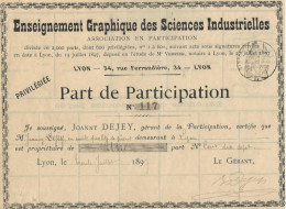 ENSEIGNEMENT GRAPHIQUE DES SCIECES INDUSTRIELLES -DIVISEE EN 2000 PARTS ANNEE 1897 - Otros & Sin Clasificación