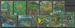 USA 2000 Pacific Coast Rain Forest - Set From S/Sheet SC.# 3378  A/J In Used Condition - Protección Del Medio Ambiente Y Del Clima