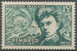 Poètes Symbolistes. Arthur Rimbaud Et évocation Du Bateau Ivre, Par Fantin-Latour. 15f. Vert Foncé. Neuf Luxe ** Y910 - Unused Stamps