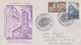 Enveloppe  FDC   1er  Jour    ANDORRE     Paire    EUROPA     1978 - FDC