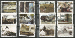 USA 2017 Andrew Wyeth Painter Cpl 12v Set USED Off-Paper - Scott # 5212A/L - Colecciones & Lotes