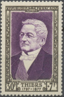 Célébrité Du XIXe Siècle (II). Cadres Sépia. Adolphe Thiers, Homme D'Etat  30f. + 7f. Violet. Neuf Luxe ** Y935 - Unused Stamps