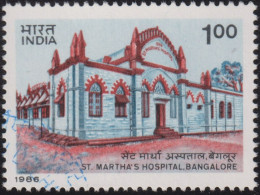 1986 Indien ° Mi:IN 1077, Sn:IN 1140, Yt:IN 893, Sg:IN 1226, Centenary Of St. Martha's Hospital, Bangalore - Gebraucht