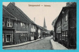 * Schöppenstedt - Wolfenbuettel (Nedersaksen - Deutschland) * (Fabian & Co 11980) Steinweg, Kirche, église, Old, Rare - Wolfenbüttel