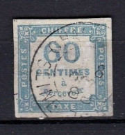 Timbre Taxe N° 9 Belles Marges, Oblitéré TTB Sans Défaut - 1859-1959 Afgestempeld