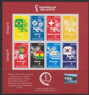 Soccer World Cup 2022 - Football - QATAR - Sheet MNH Group G-H - 2022 – Qatar