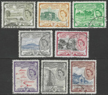 St Kitts-Nevis. 1954-63 QEII. 8 Used Values To 24c. SG 106a Etc. M3108 - St.Christopher-Nevis & Anguilla (...-1980)
