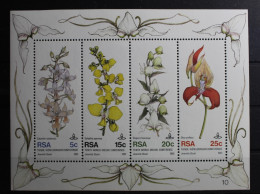 Südafrika Block 12 Mit 590-593 Postfrisch Orchideen #RS441 - Sonstige & Ohne Zuordnung