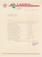 Brief Veendam 1959 - Handelskwekerij - Paesi Bassi