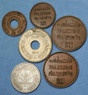 Palestine • Lot 6x • Only Scarcer And Silver Coins In High Grade  See Details • British Administration • [24-368] - Colonie