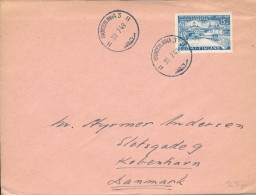 Finland Cover 30-7-1949 Sent To Denmark Single Franked - Cartas & Documentos