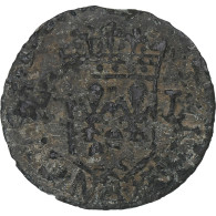 France, Louis XIII, Douzain, 1622-1629, Billon, B+, Gadoury:19 - 1610-1643 Lodewijk XIII Van Frankrijk De Rechtvaardige