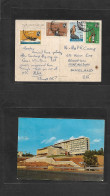 ETHIOPIA. 1964 (17 Feb) Addis Ababa - UK, England, Huntingdom. Multifkd Color Ppc, Incl Bird + Olympics Issue Tied Cds.  - Etiopia