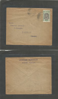 ETHIOPIA. 1930 (18 April) Addis Abeba - Spain, Madrid (6 May) Unsealed Pm Rate Single 1/2 M Green Black Stamp, Cds, Tied - Etiopia