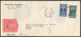 ETHIOPIA. 1934. US Legation. Addis Abeba - Greece. Reg Fkd Env. - Ethiopie