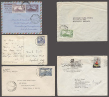 ETHIOPIA. 1949-70. 5 Fkd Uncirculated Item To USA Incl Stat Letter. - Ethiopie