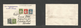 ESTONIA. 1933 (29 May) Viljandi - Germany, Hinderburg. Multifkd Env At 20s Rate, Cds. Fine. - Estland