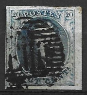 OBP7A Met 4 Randen En Bladboord, Met Ambulantstempel E.III (zie Scans) - 1851-1857 Medaillen (6/8)