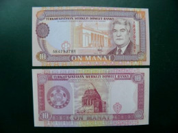 UNC Banknote From Turkmenistan 10 Manat P-3 1993 President Niazov - Turkménistan